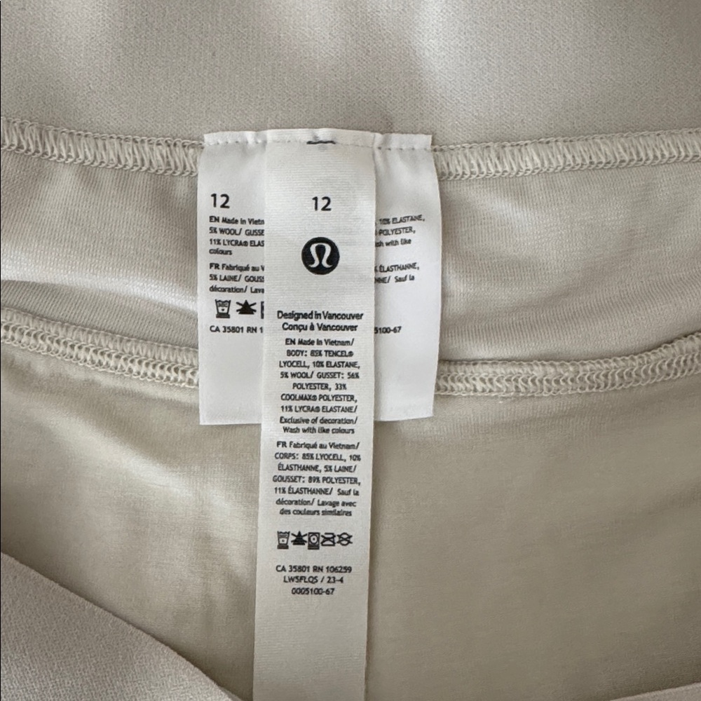 Lululemon Athletica Off-White Leggings